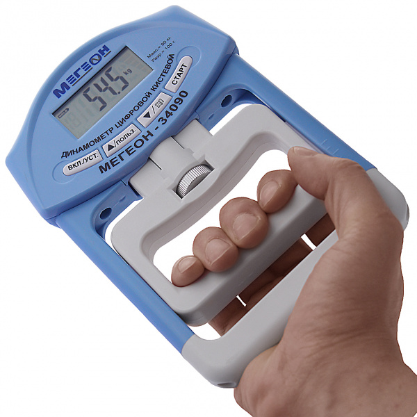 Динамометр кистевой (силомер) цифровой МЕГЕОН 34090 купить по низкой цене | МАКСПРОФИТ